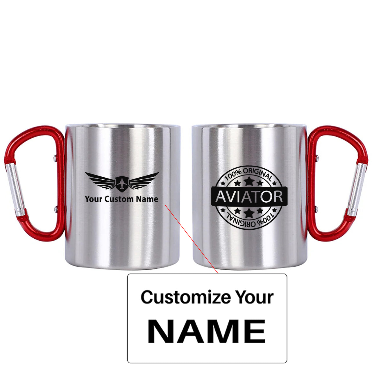 %100 Original Aviator Designed Stainless Steel Outdoors Mugs