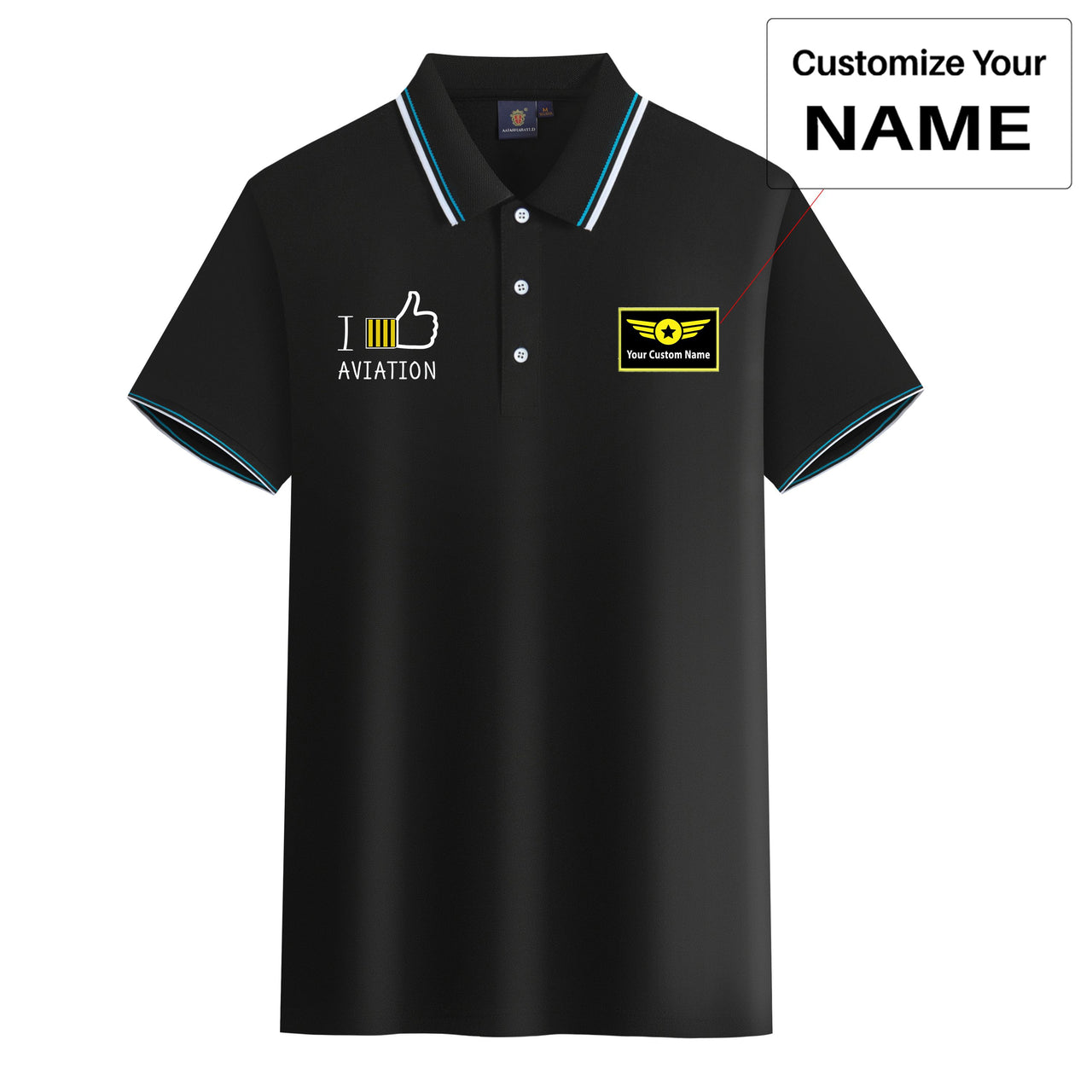 I Like Aviation Designed Stylish Polo T-Shirts