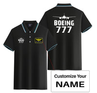 Thumbnail for Boeing 777 & Plane Designed Stylish Polo T-Shirts (Double-Side)