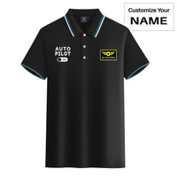 Thumbnail for Auto Pilot ON Designed Stylish Polo T-Shirts
