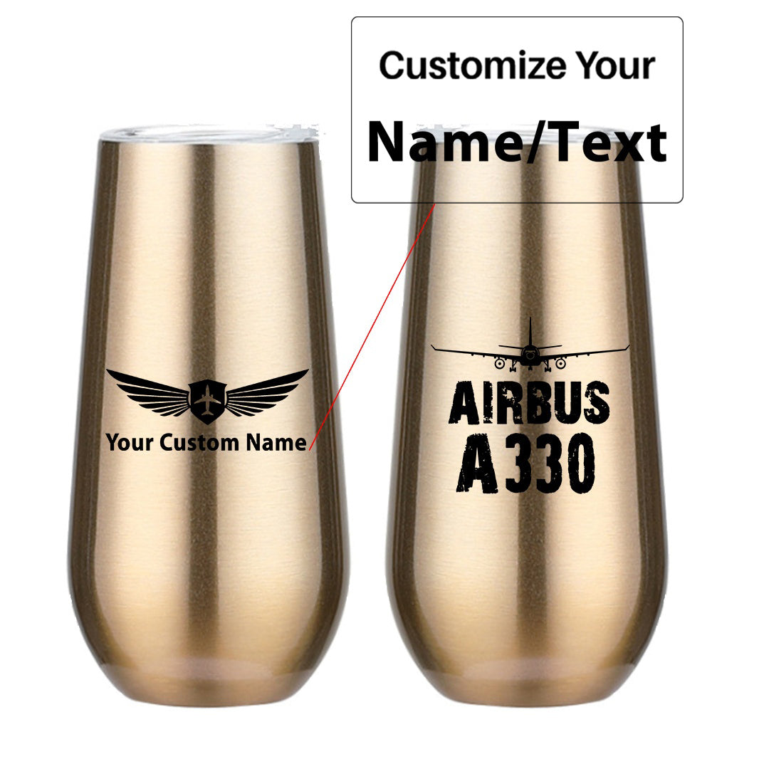 Airbus A330 & Plane Designed 6oz Egg Cups