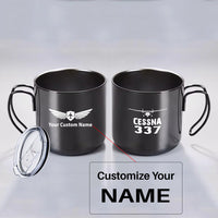 Thumbnail for Cessna 337 & Plane Designed Stainless Steel Portable Mugs