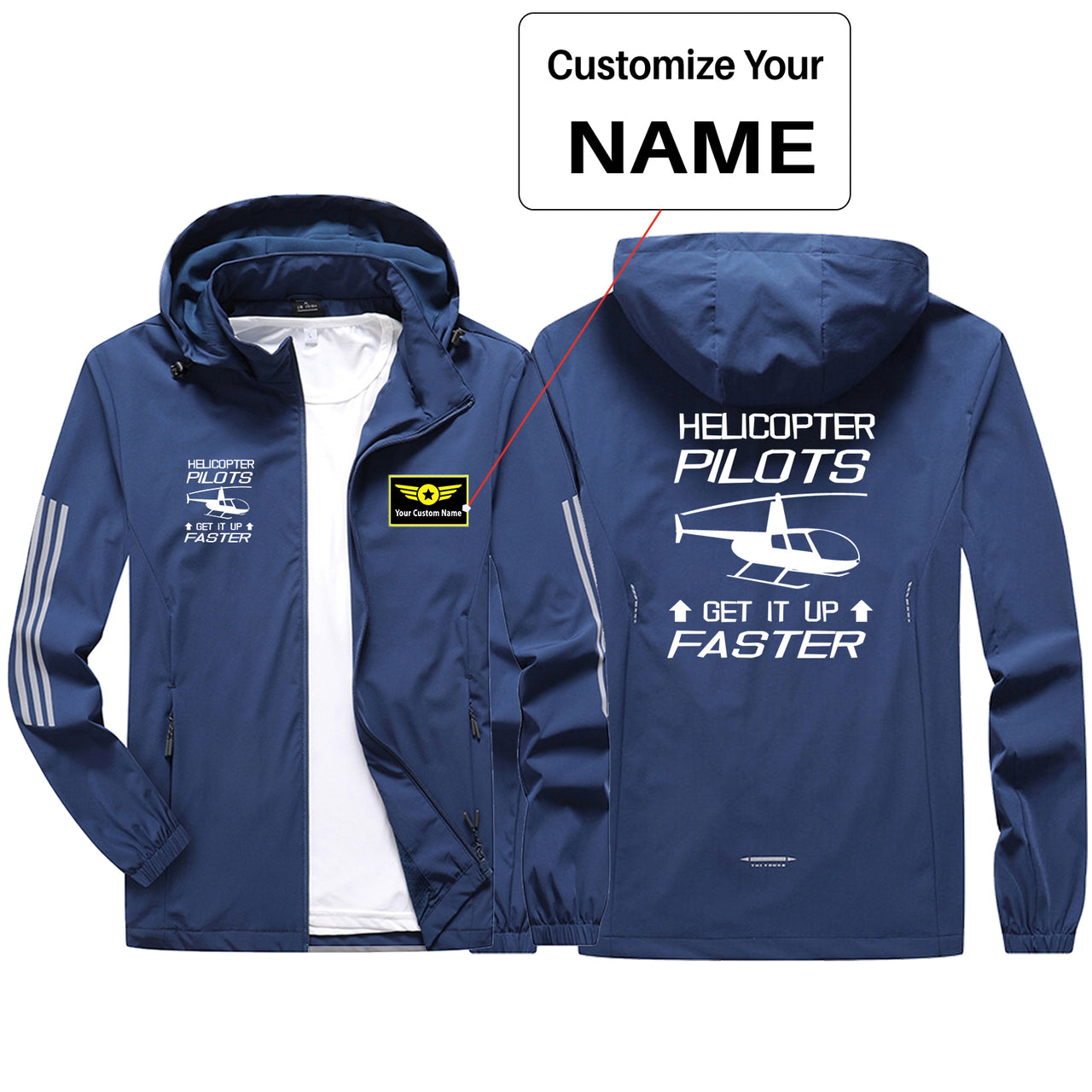 Helicopter Pilots Get It Up Faster Sport & Running Jackets