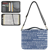 Thumbnail for Remove Before Flight 3Blue Designed PU Accessories Bags Strap Style