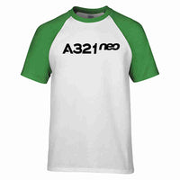 Thumbnail for A321neo & Text Designed Raglan T-Shirts