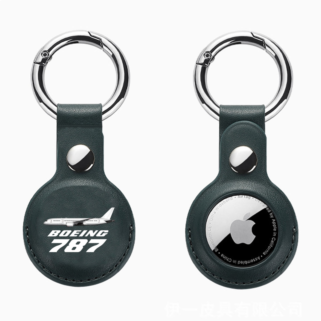 The Boeing 787 Design Airtags Leather Cases