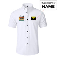 Thumbnail for Retro Fighter Jet F16 Designed Short Sleeve Shirts