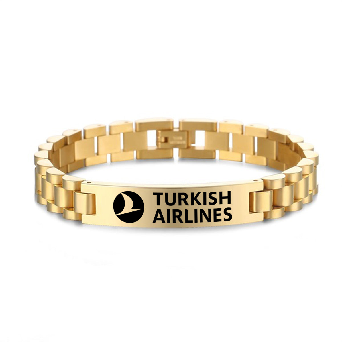 Turkish Airlines Designed Stainless Steel Chain Bracelets
