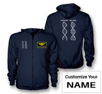 Thumbnail for Aviation DNA Designed Zipped Hoodies