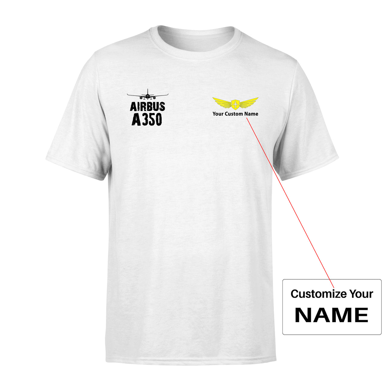 Airbus A350 & Plane Designed Men T-Shirt
