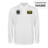 Thumbnail for In Thrust We Trust (Vol 2) Designed Long Sleeve Polo T-Shirts