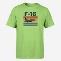 Thumbnail for Retro Fighter Jet F16 Design Super Quality T-Shirts