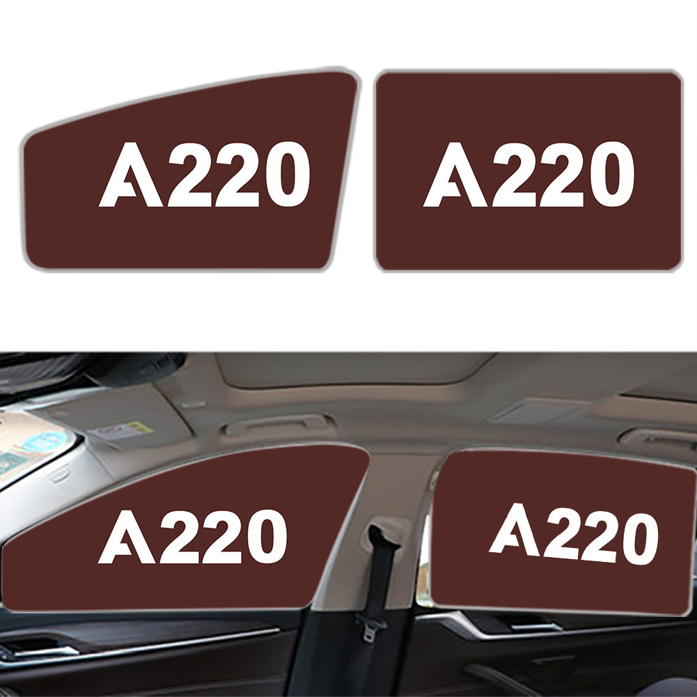 A220 Flat Text Designed Car Sun Shade (Side window)