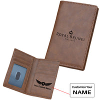 Thumbnail for Royal Brunei Airlines Designed Leather Card Holder Wallets