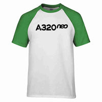 Thumbnail for A320neo & Text Designed Raglan T-Shirts