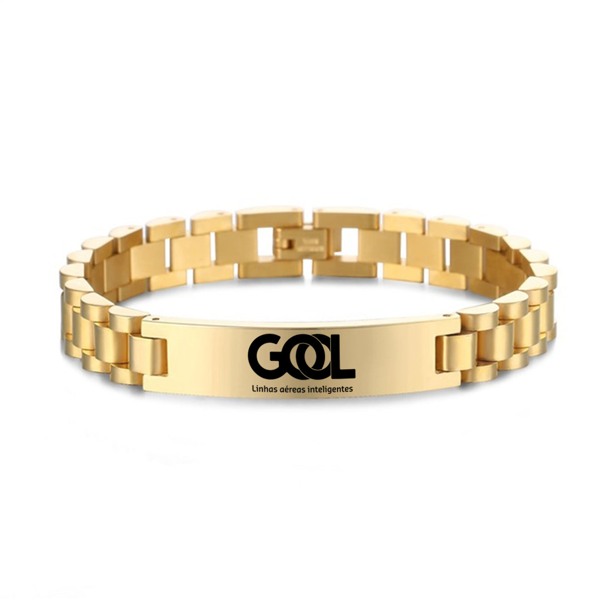 Gol Linhas Aéreas Inteligentes Designed Stainless Steel Chain Bracelets