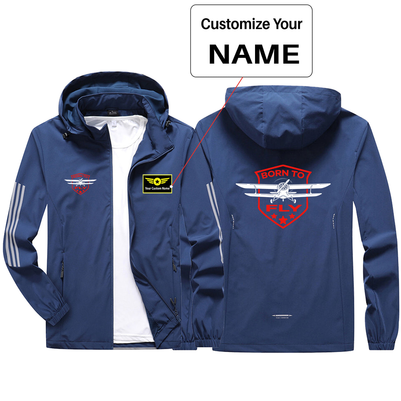 Born To Fly Designed Sport & Running Jackets