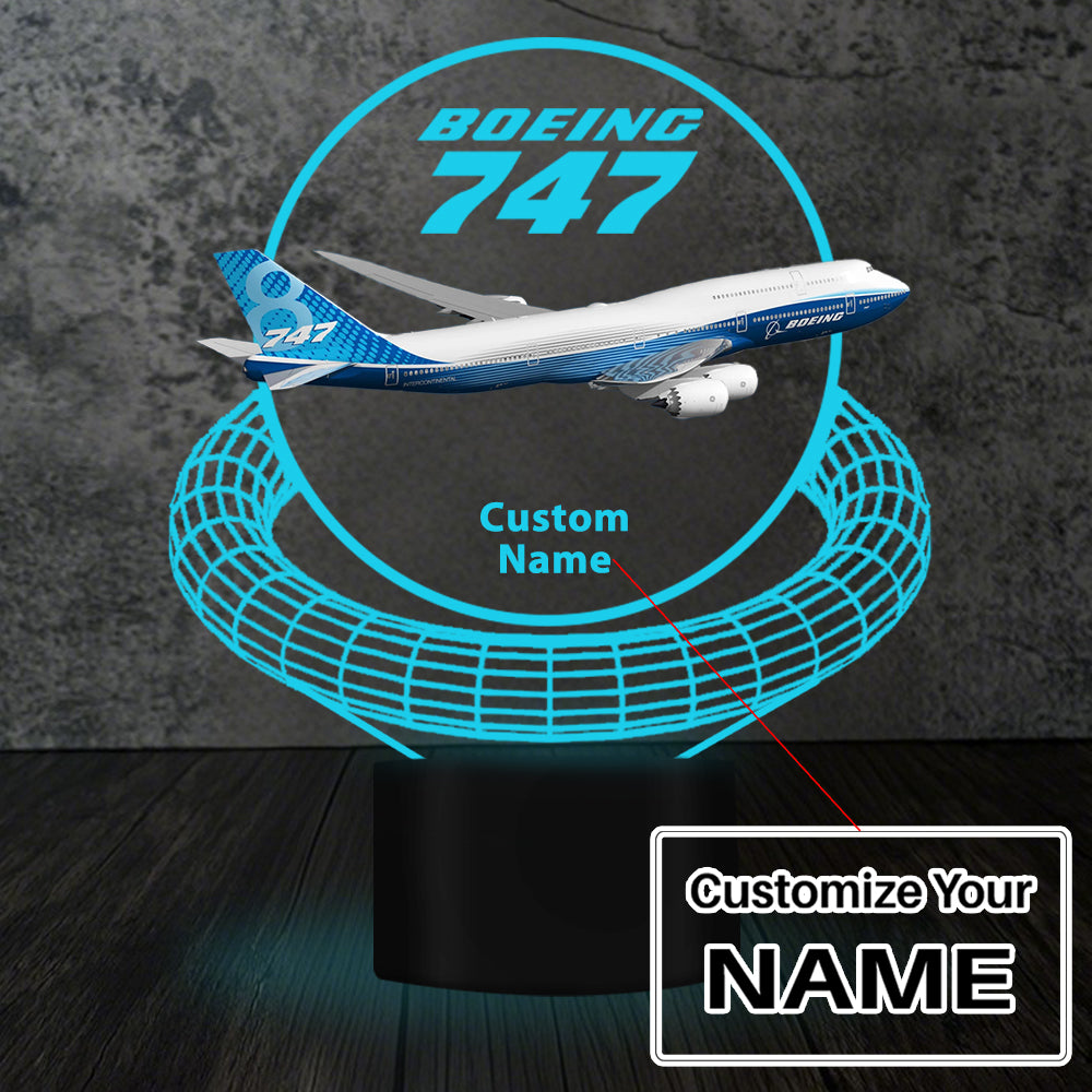 Boeing 747 Designed 3D Lamp