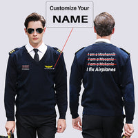 Thumbnail for I Fix Airplanes Designed Wool Pilot Sweaters