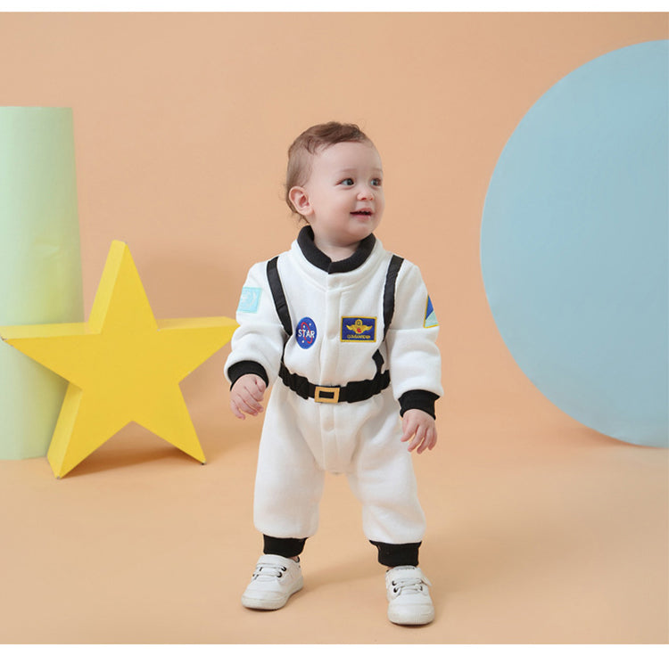 White Star Astronaut Baby Jumpsuits