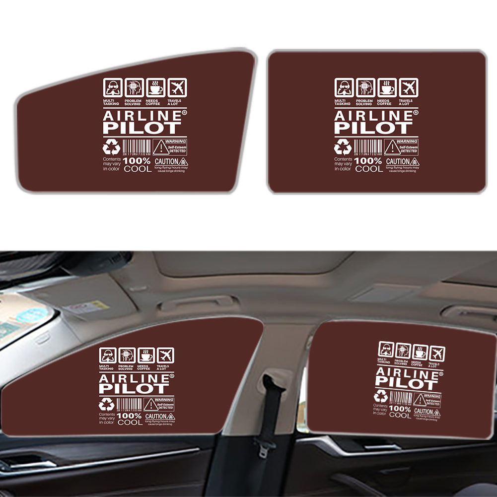 Airline Pilot Label Designed Car Sun Shade (Side window)