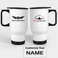 Thumbnail for Boeing 747 Queen of the Skies Designed Travel Mugs (With Holder)