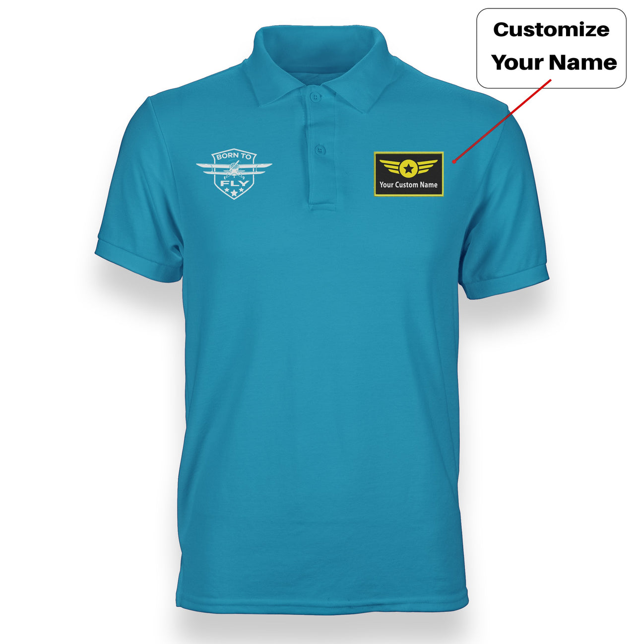 Born To Fly Designed Designed "WOMEN" Polo T-Shirts