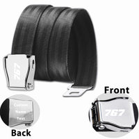 Thumbnail for 767 Flat Text Designed Fashion Airplane Seat Belts