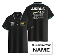Thumbnail for Airbus A330 & Trent 700 Engine Designed Stylish Polo T-Shirts (Double-Side)