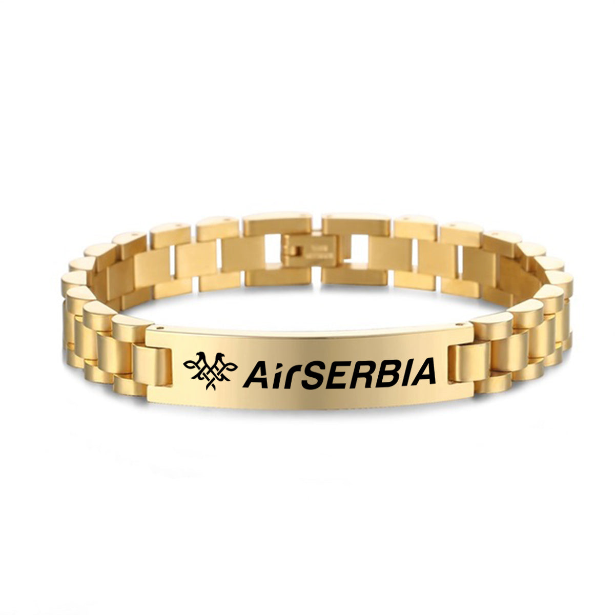 Air Serbia Airlines Designed Stainless Steel Chain Bracelets