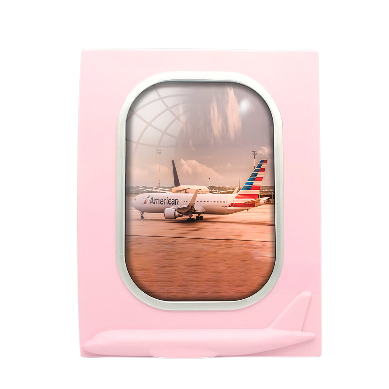 American Airlines Boeing 767 Designed Airplane Window Photo Frame