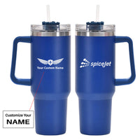 Thumbnail for SpiceJet 40oz Stainless Steel Car Mug With Holder