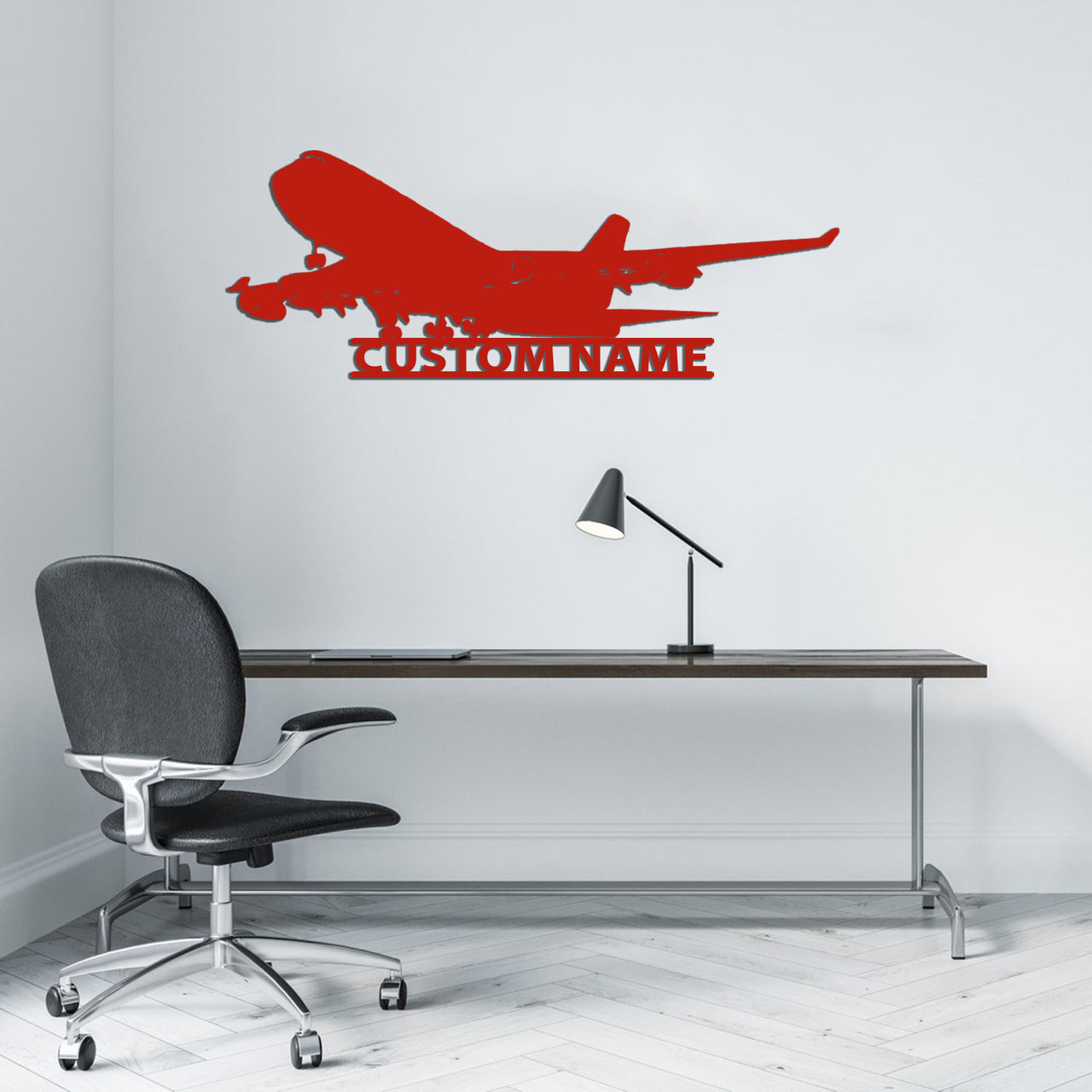 Boeing 747 Designed Wall Stickers Designed Wall Metal Signs