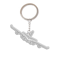 Thumbnail for Airbus A340 Silhouette Designed Hollow Key Chains