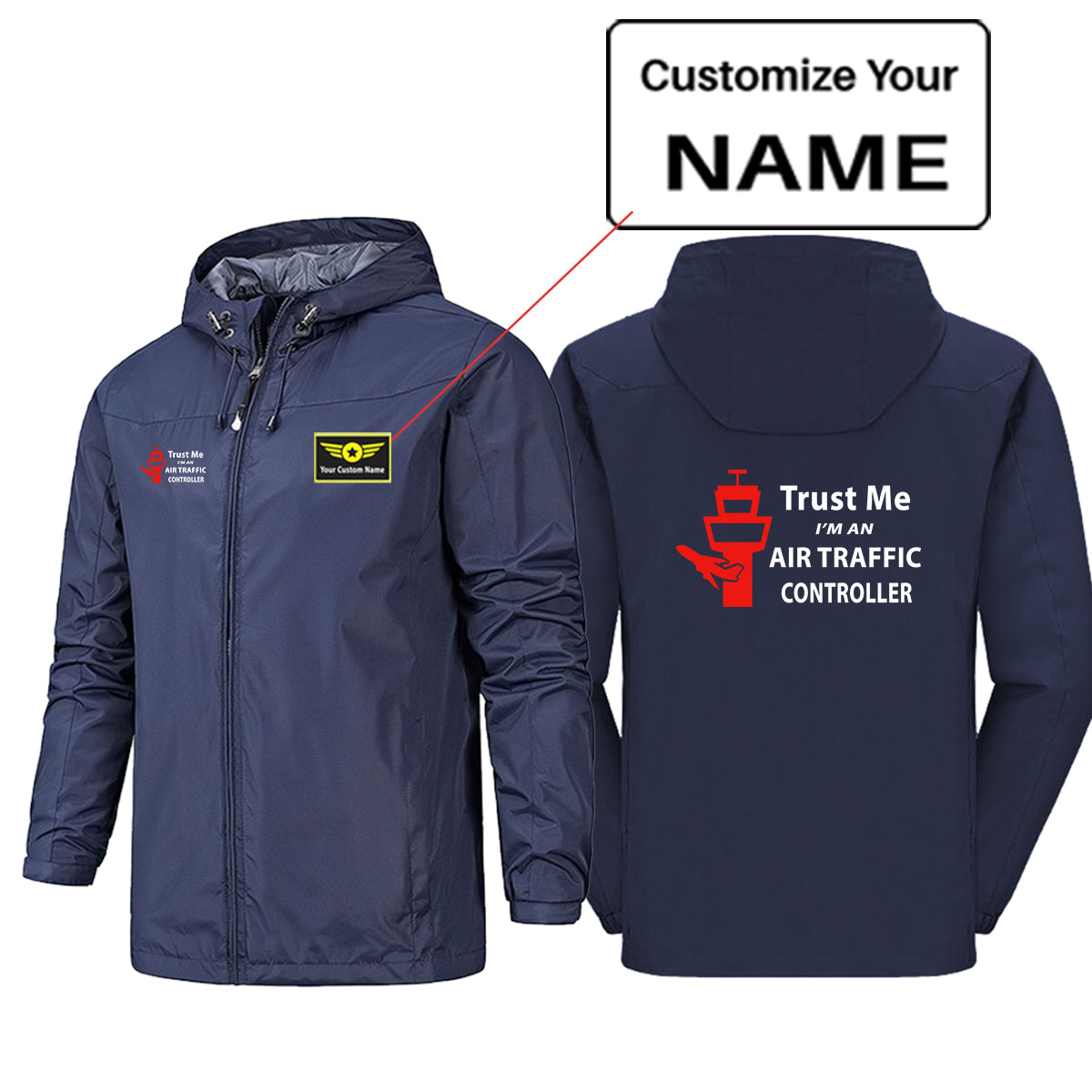 Trust Me I'm an Air Traffic Controller Designed Rain Jackets & Windbreakers