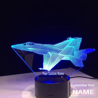 Thumbnail for F/A-18 F16 Vechten Vliegtuig Designed 3D Lamp