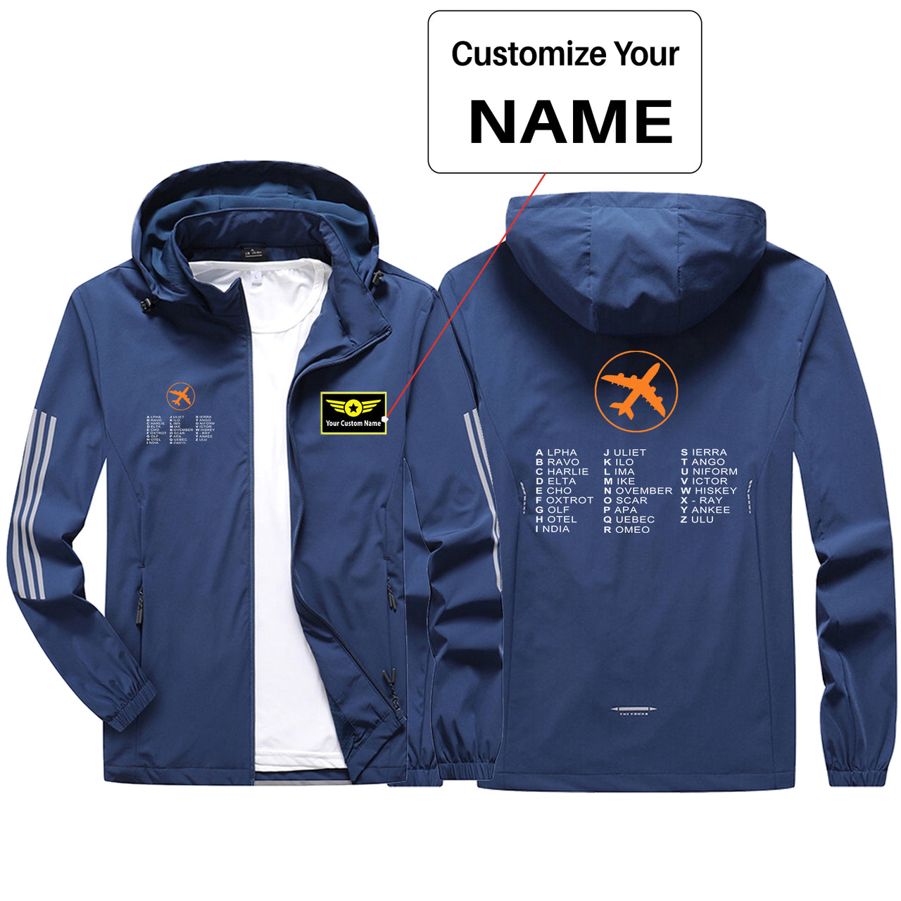 Aviation Alphabet 2 Sport & Running Jackets