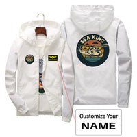 Thumbnail for Sea King Helicopter Designed Thin Windbreaker Jackets