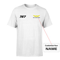 Thumbnail for 767 Flat Text Designed Men T-Shirt
