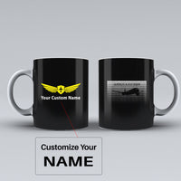 Thumbnail for Airbus A350XWB & Dots Designed Ceramic White Mugs
