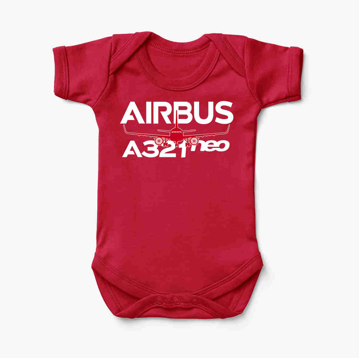 Amazing Airbus A321neo Designed Baby Bodysuits