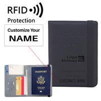 Thumbnail for Copa Airlines Designed Passport Cover Travel Wallet Passport Holder