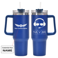 Thumbnail for AV8R 2 Designed 40oz Stainless Steel Car Mug With Holder