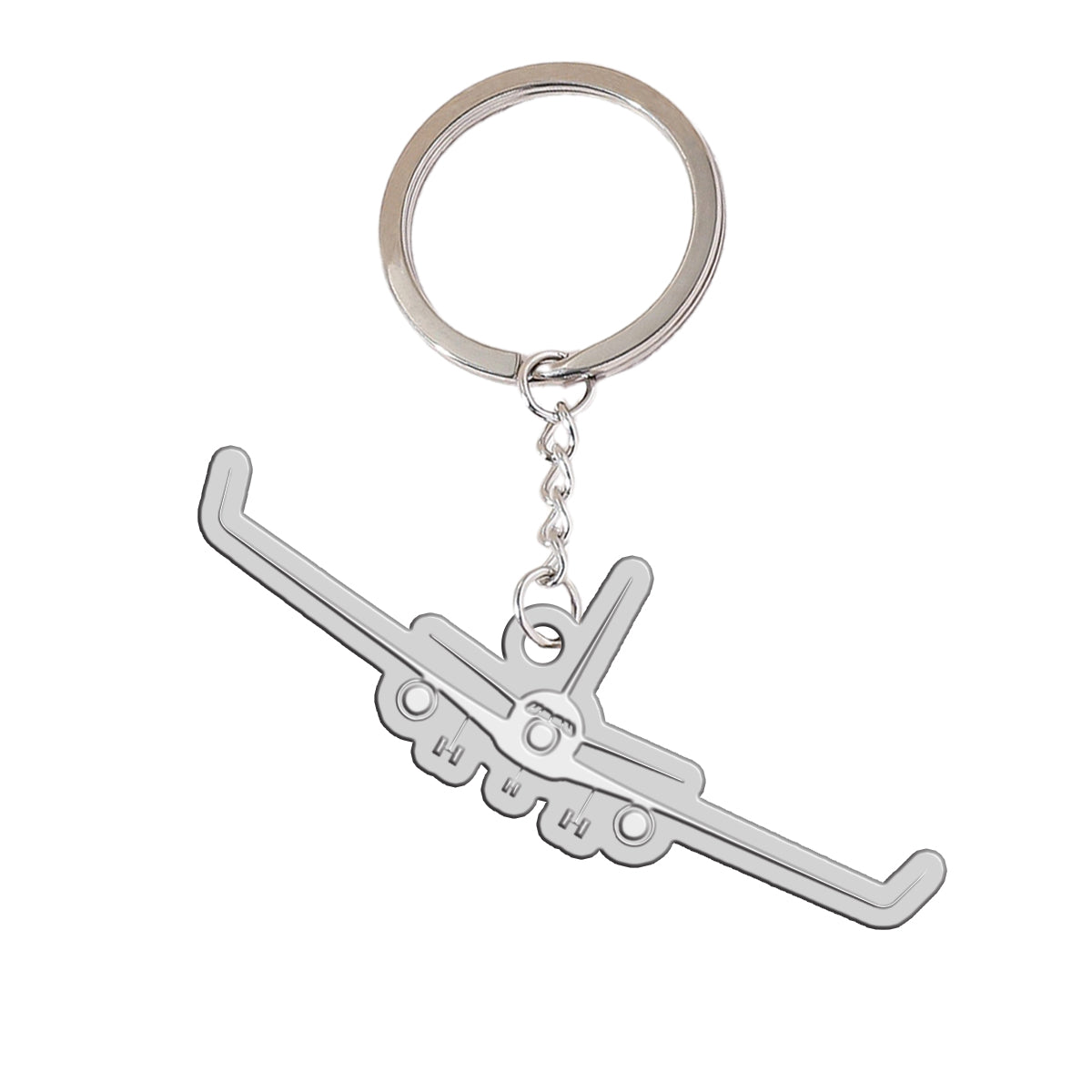 Boeing 767 Silhouette Designed Hollow Key Chains