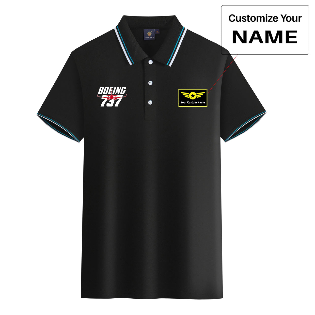 Amazing Boeing 737 Designed Stylish Polo T-Shirts