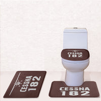 Thumbnail for Cessna 182 & Plane Designed Toilet Seat Cover Three-piece Set