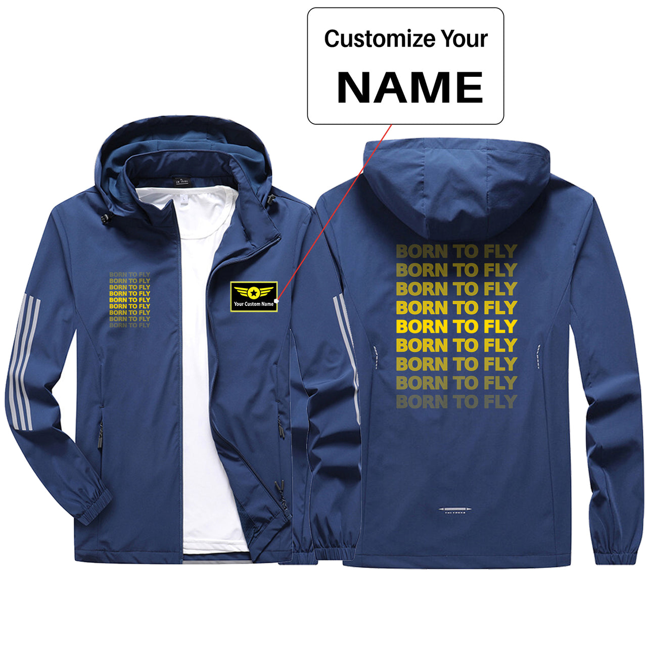 Born To Fly Opacity Design Sport & Running Jackets