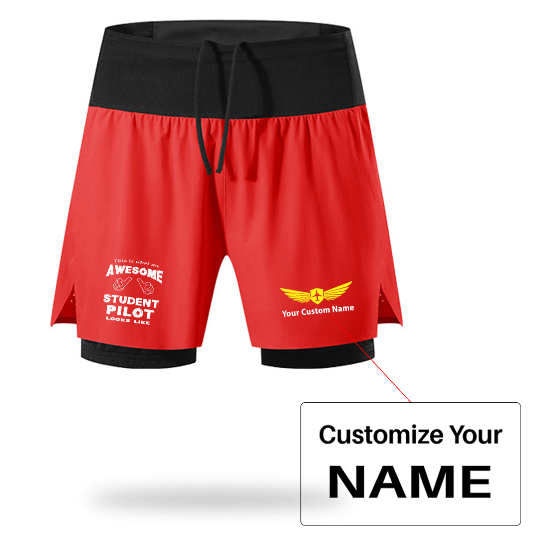 Student Pilot Designed Quick Dry Fitness Shorts