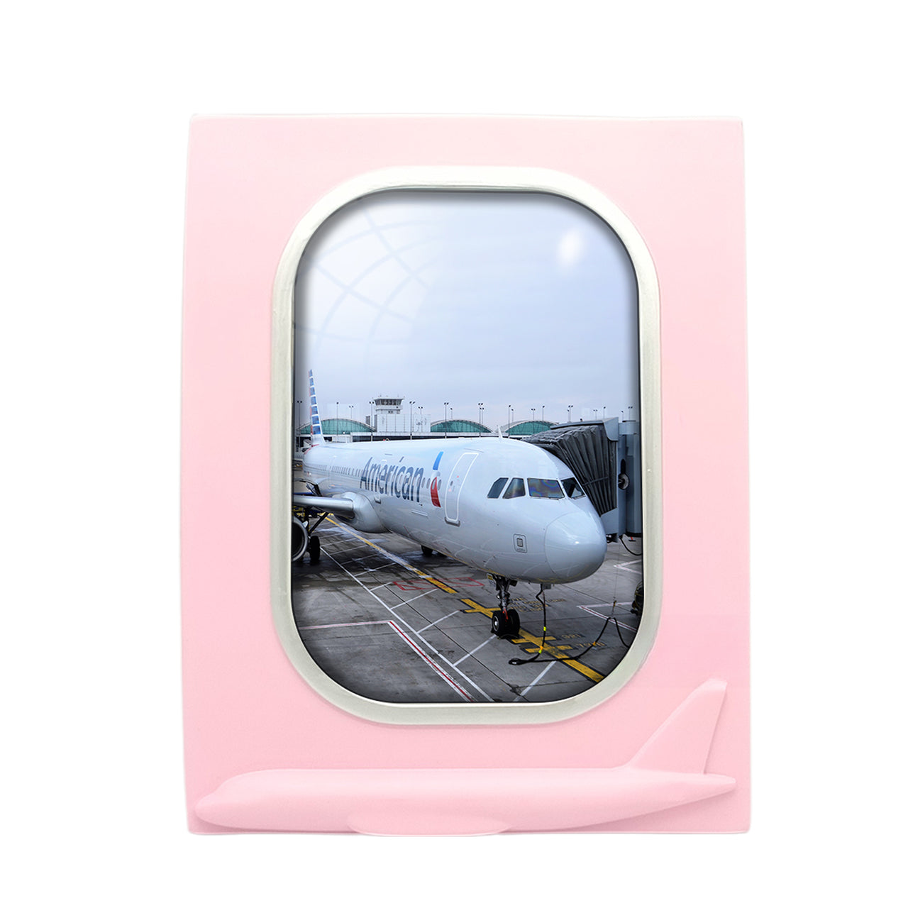 American Airlines A321 Designed Airplane Window Photo Frame