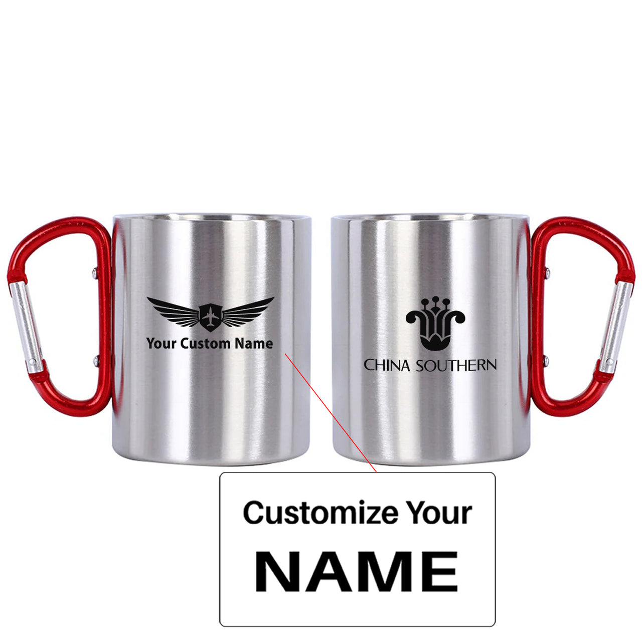 CHINA SOUTHERN Airlines Designed Stainless Steel Outdoors Mugs